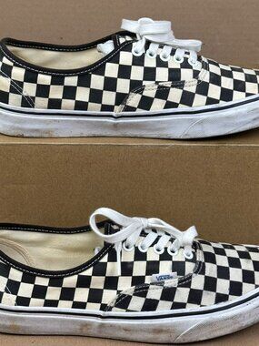 Vans Off the Wall classic unisex Checkerboard Blk/wht Sneakers Shoes M 10.5 W 12